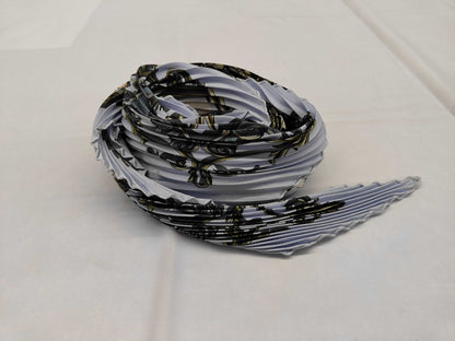 HERMES Silk Carré 90 Pleated DIES ET HORE Astrology Light Blue Multicolor Scarf