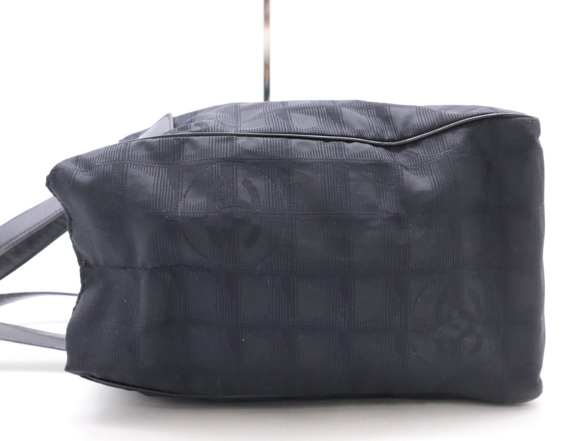 CHANEL Nylon Leather New Travel Tote Bag Black Seal 8131114 Tote Bag