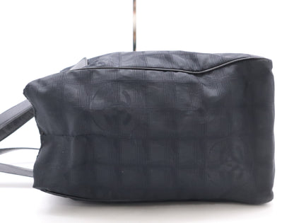CHANEL Nylon Leather New Travel Tote Bag Black Seal 8131114 Tote Bag