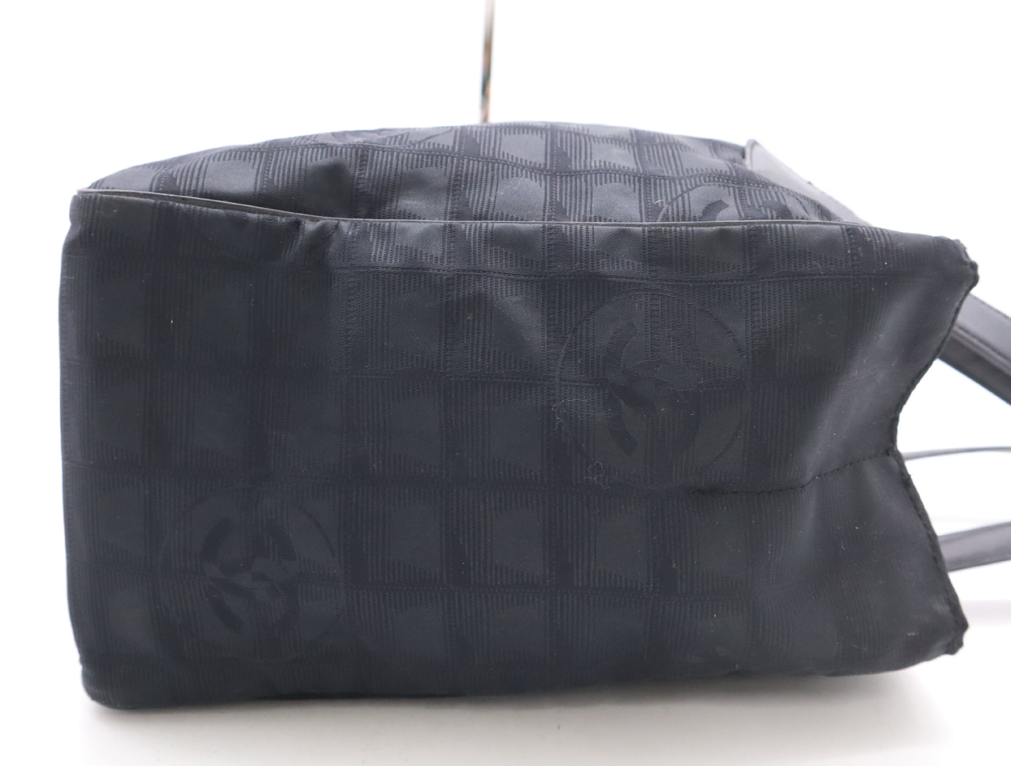 CHANEL Nylon Leather New Travel Tote Bag Black Seal 8131114 Tote Bag