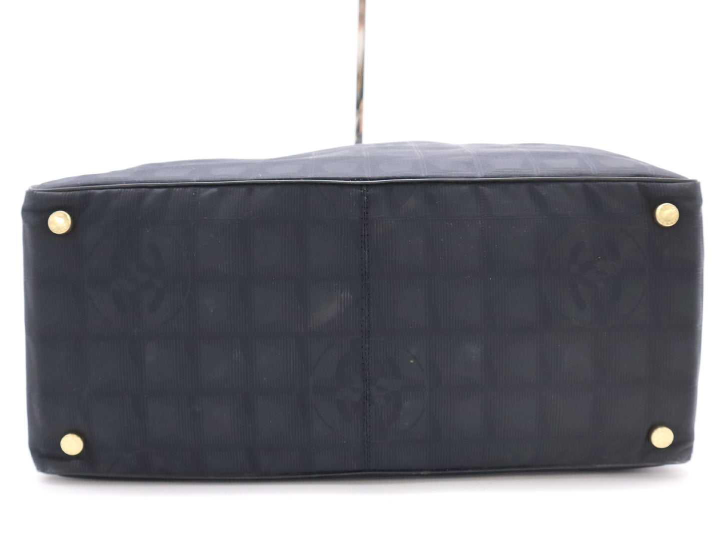 CHANEL Nylon Leather New Travel Tote Bag Black Seal 8131114 Tote Bag