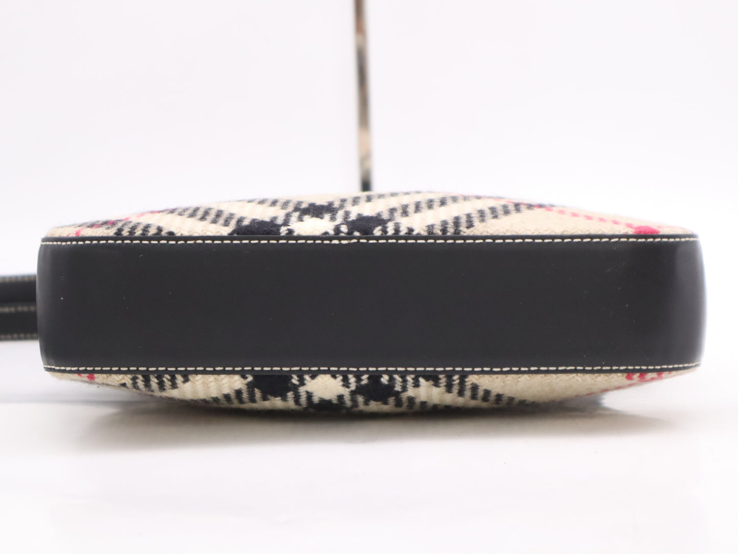 BURBERRY Wool Nova Check Shoulder Bag Black Shoulder Bag