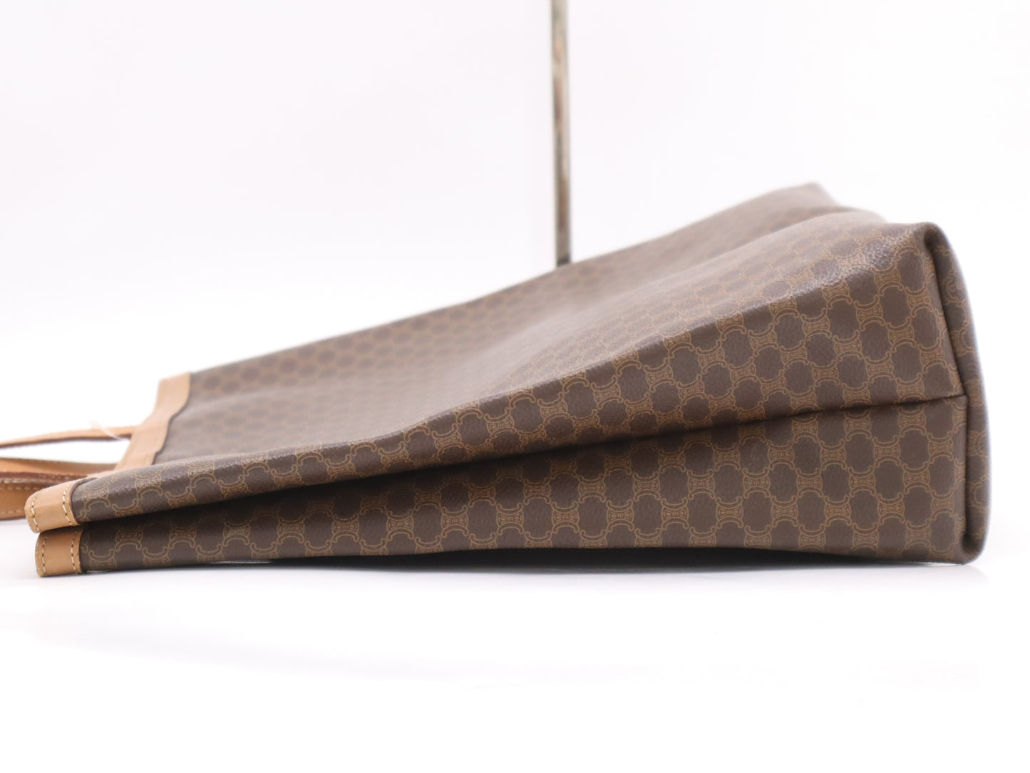 CELINE PVCx Leather Macadam Tote Bag Brown Tote Bag