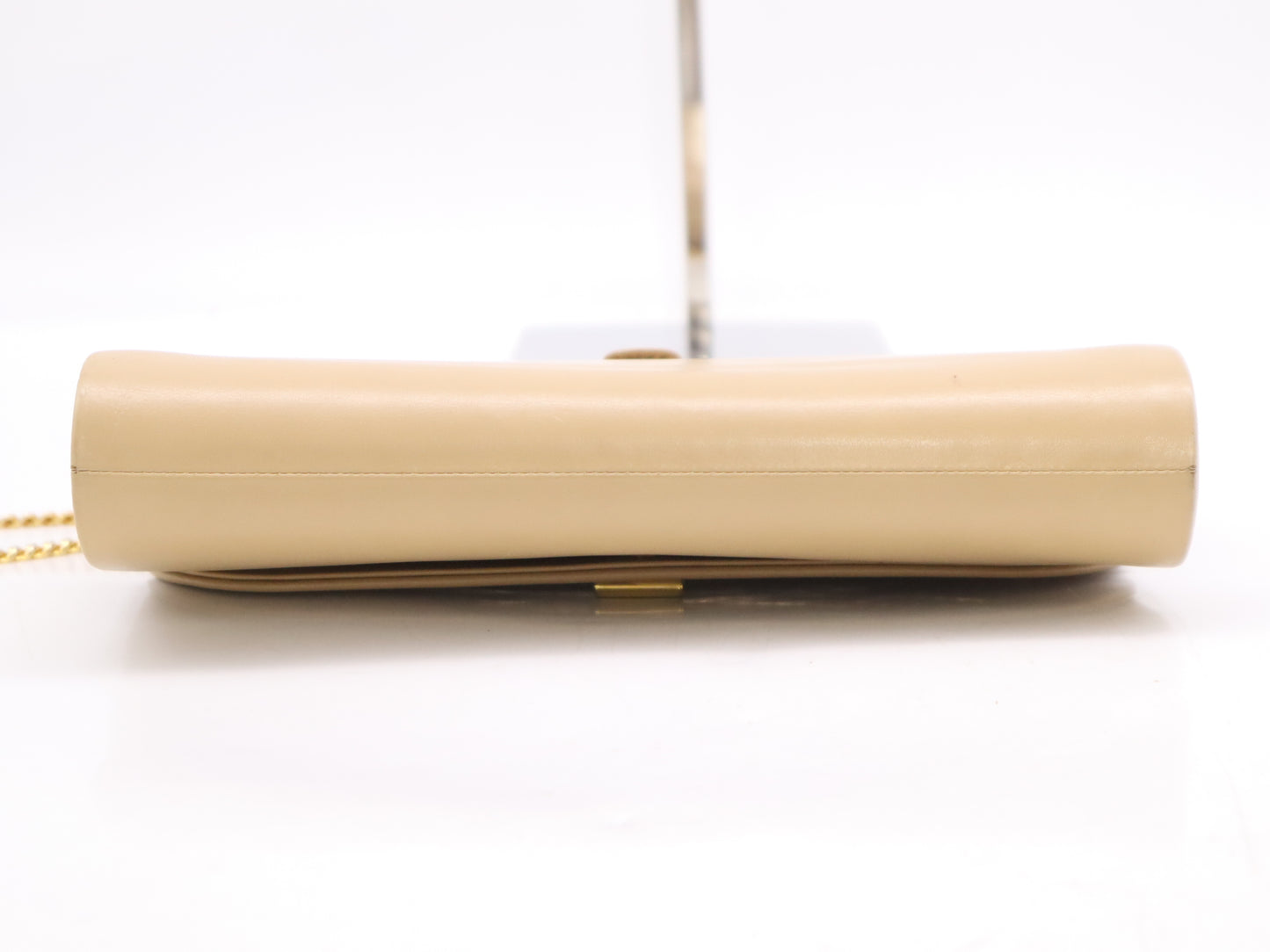 Dior Leather Logo Chain Shoulder Bag Beige with Storage Bag Shoulder Bag