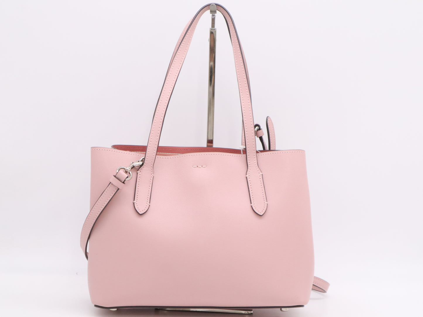 COACH Leather Mini Avenue 2-Way Bag, Pink, with Shoulder Bag and Handbag
