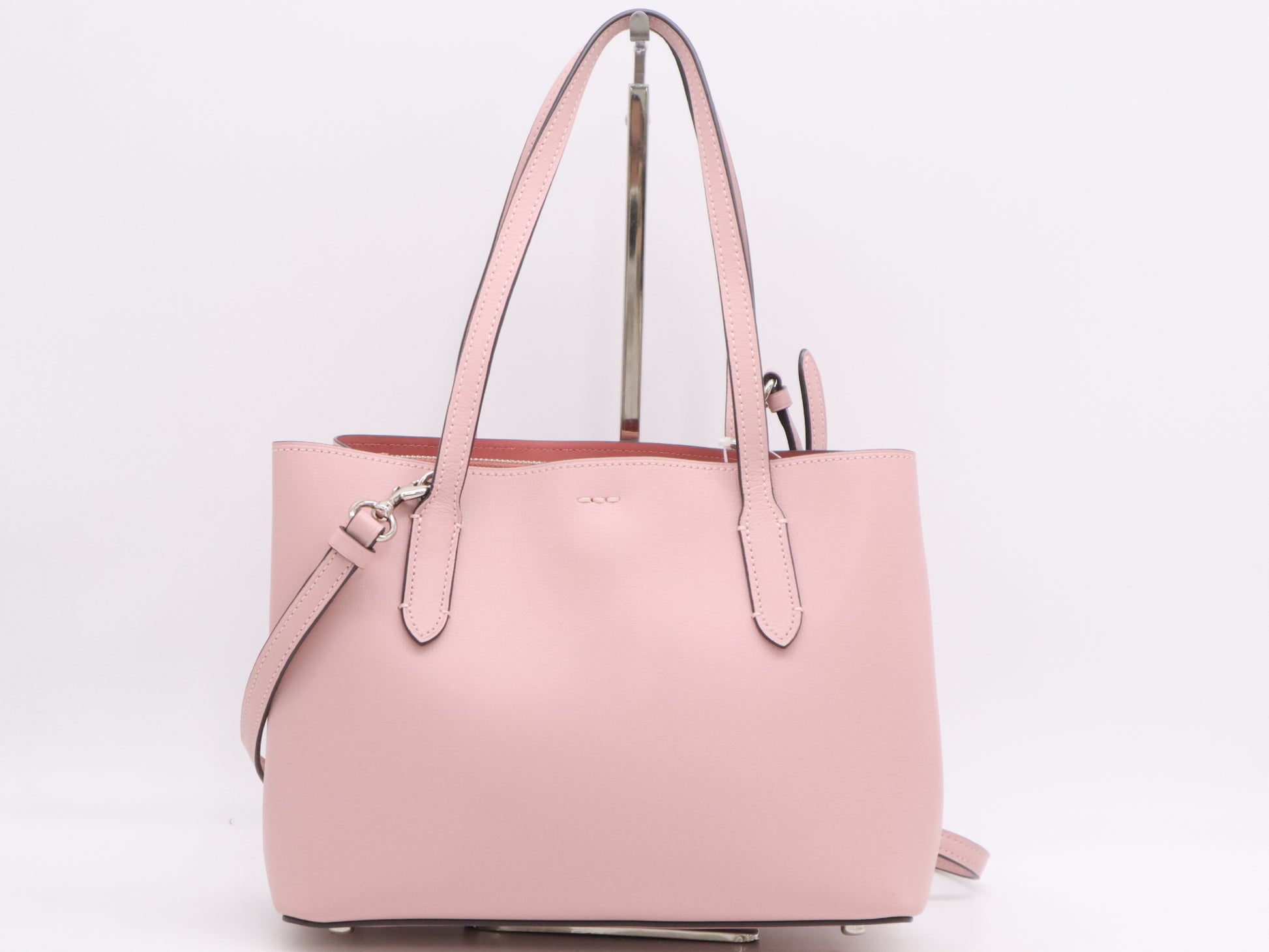 COACH Leather Mini Avenue 2-Way Bag, Pink, with Shoulder Bag and Handbag