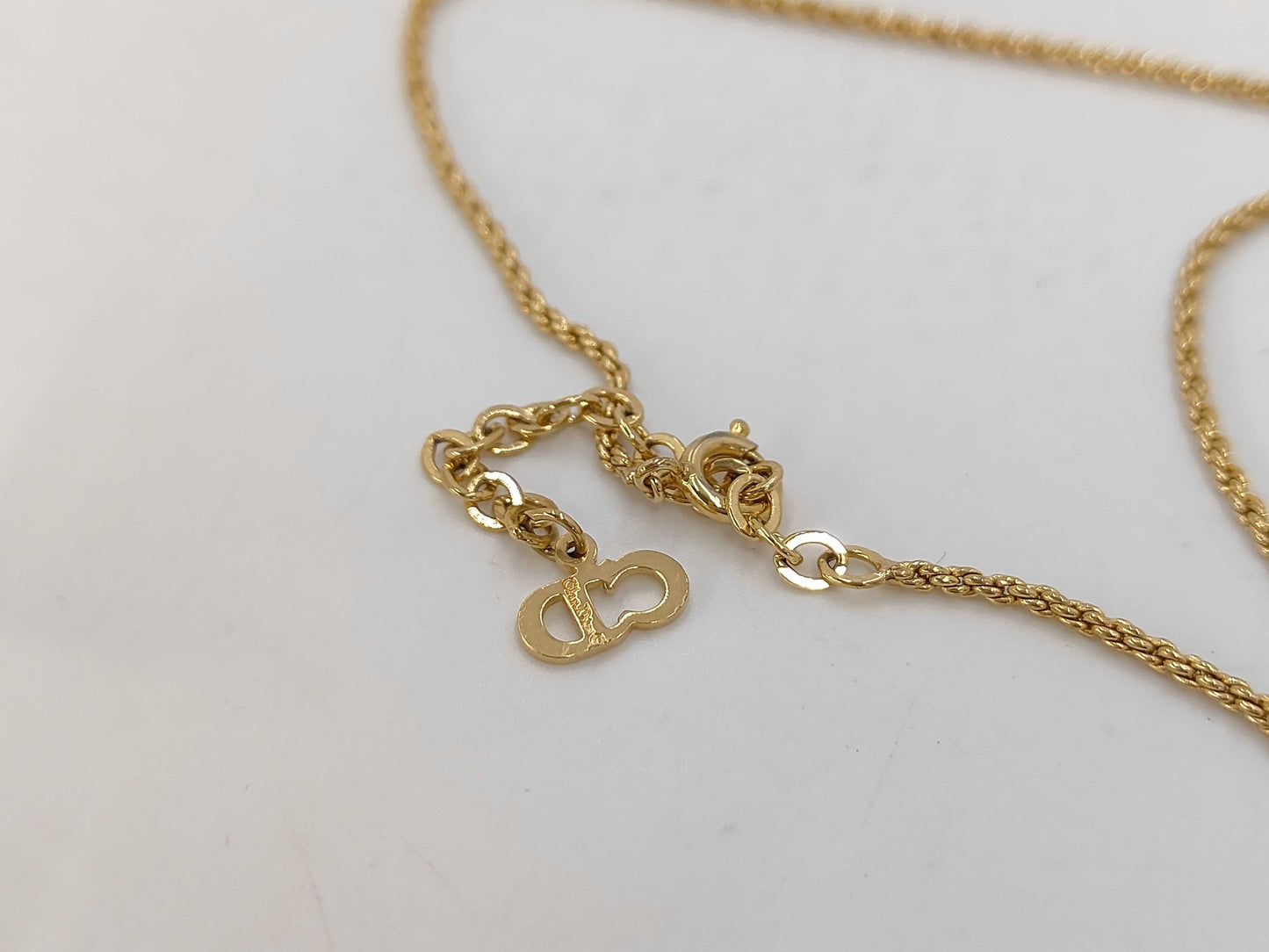Dior GPCD logo chain necklace gold necklace