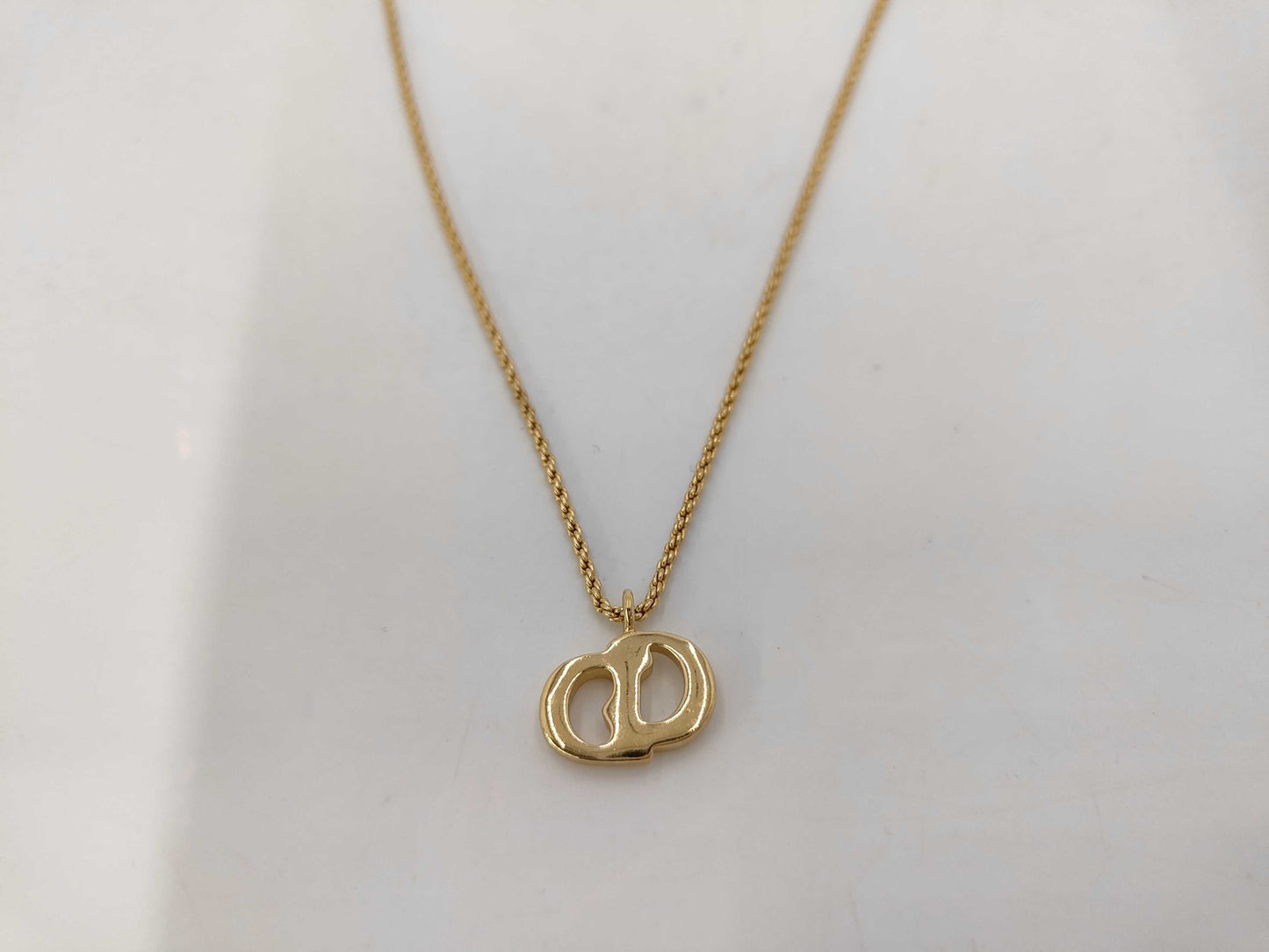 Dior GPCD logo chain necklace gold necklace