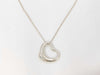 Tiffany & Co. SV925 Open Heart Necklace in Silver, with Box and Dust Bag