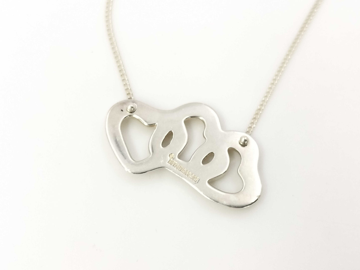 Tiffany & Co. SV925 Triple Heart Necklace Silver Necklace