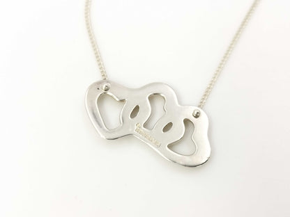 Tiffany & Co. SV925 Triple Heart Necklace Silver Necklace