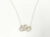 Tiffany & Co. SV925 Triple Heart Necklace Silver Necklace