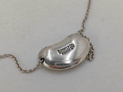 Tiffany & Co. SV925 Bean Necklace Silver Necklace