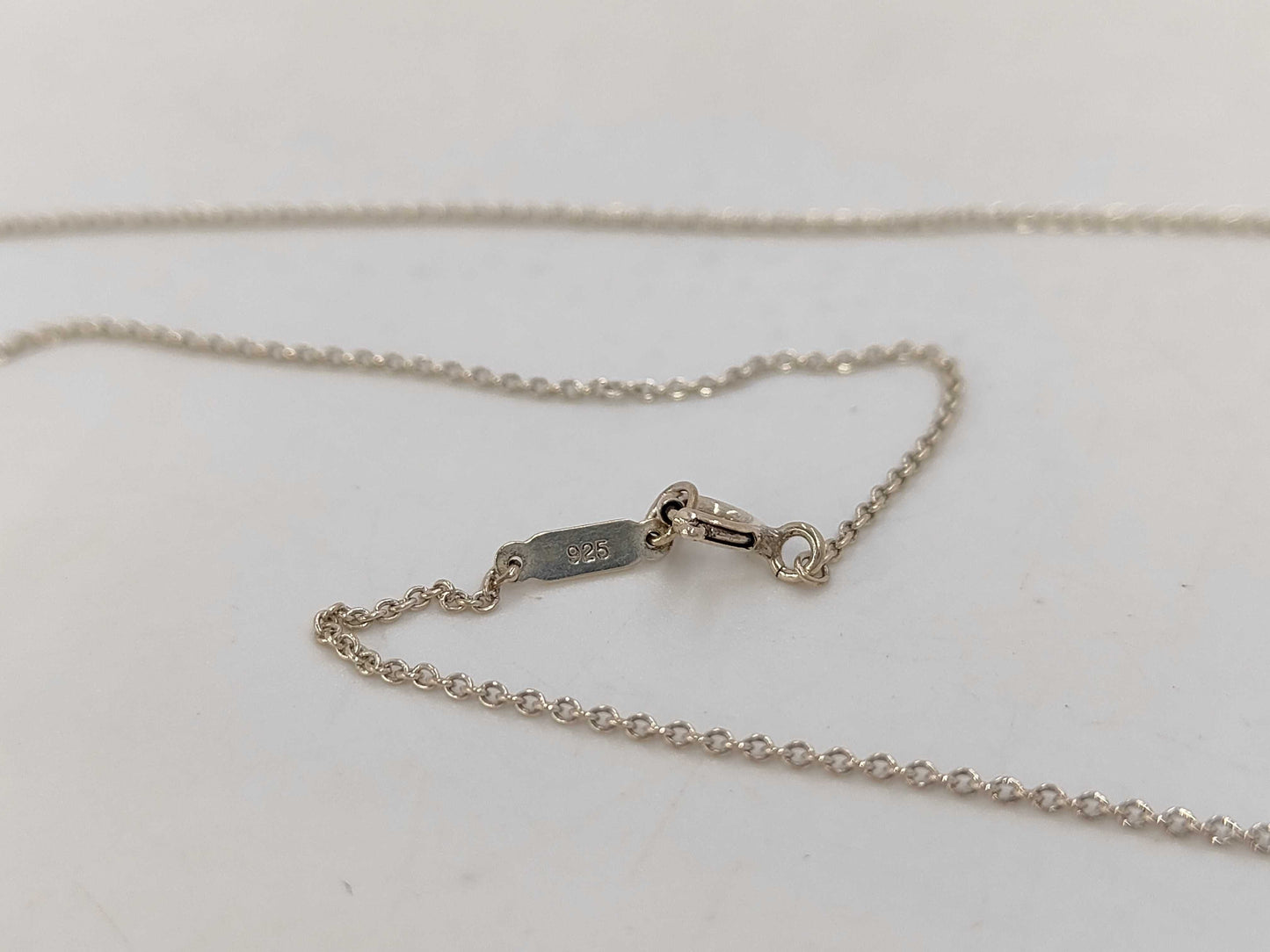 Tiffany & Co. SV925 Folded Heart Necklace Silver Necklace