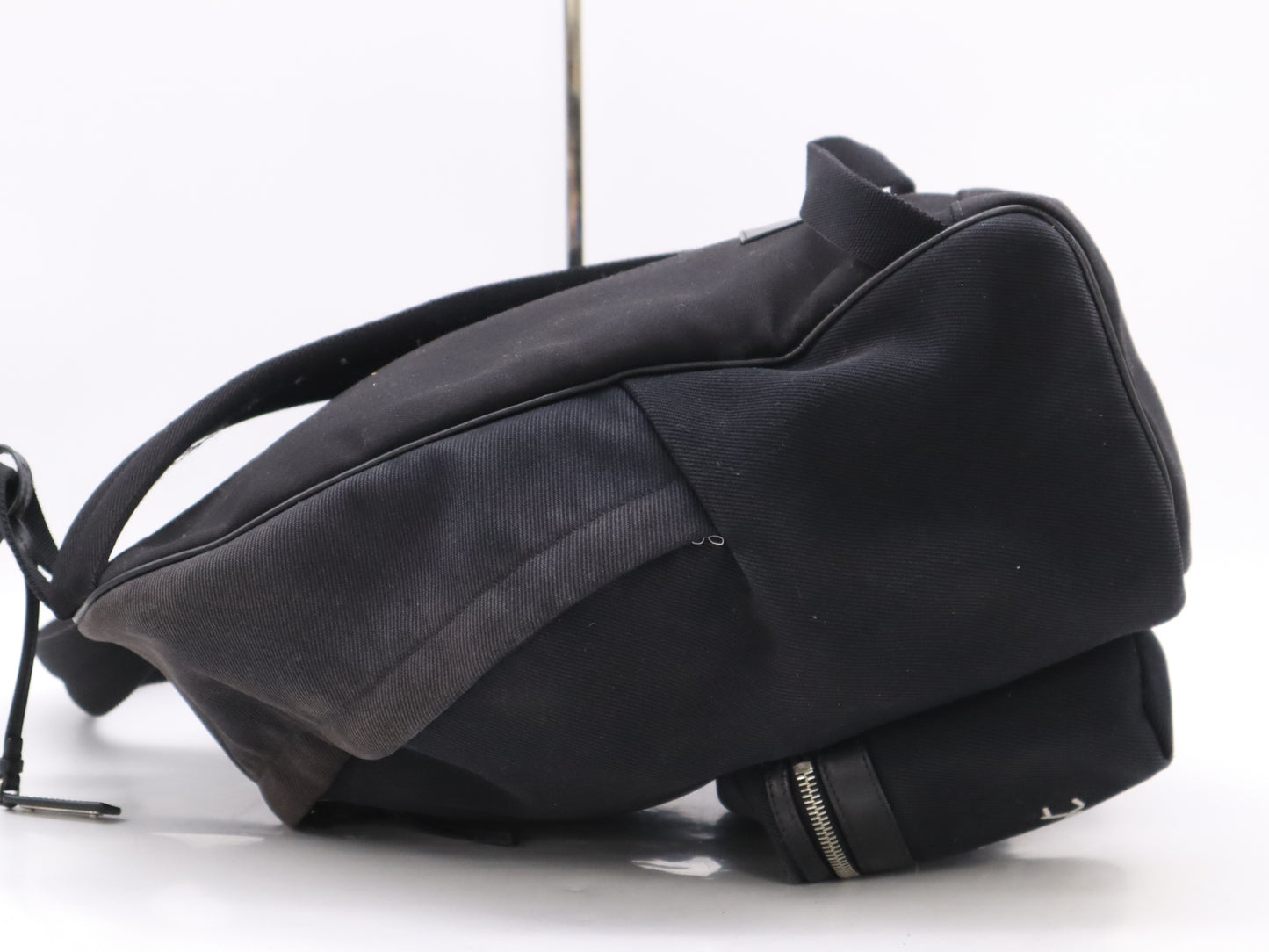 SAINT LAURENT Canvas Logo Backpack Black Rucksack