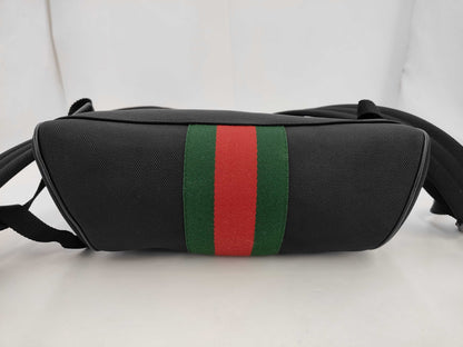 GUCCI 630917-520981 Canvas/Leather Sherry Line Backpack