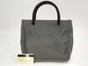 PRADA Nylon Top Handle Grey Handbag