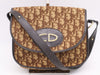 Dior Canvas Leather Trotter Beige Brown Shoulder Bag