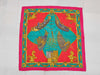 HERMES Silk Carré 90 "Les Bissons de Venice" Venice Ships Pink Multicolor Scarf