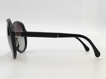  CHANEL 5232A40935 Plastic Sunglasses Matelasse Black with Guarantee Card, Case, and Box AC9251081 Sunglasses/Eyewear