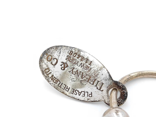 Tiffany & Co. SV925 Key Ring Return to Tiffany Oval Tag Screwball Key Case/Key Holder