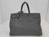 Yves Saint Laurent 631526 Leather Thin Large Sac de Jour Handbag in Grey with Cloche, Cadena, and Two Keys