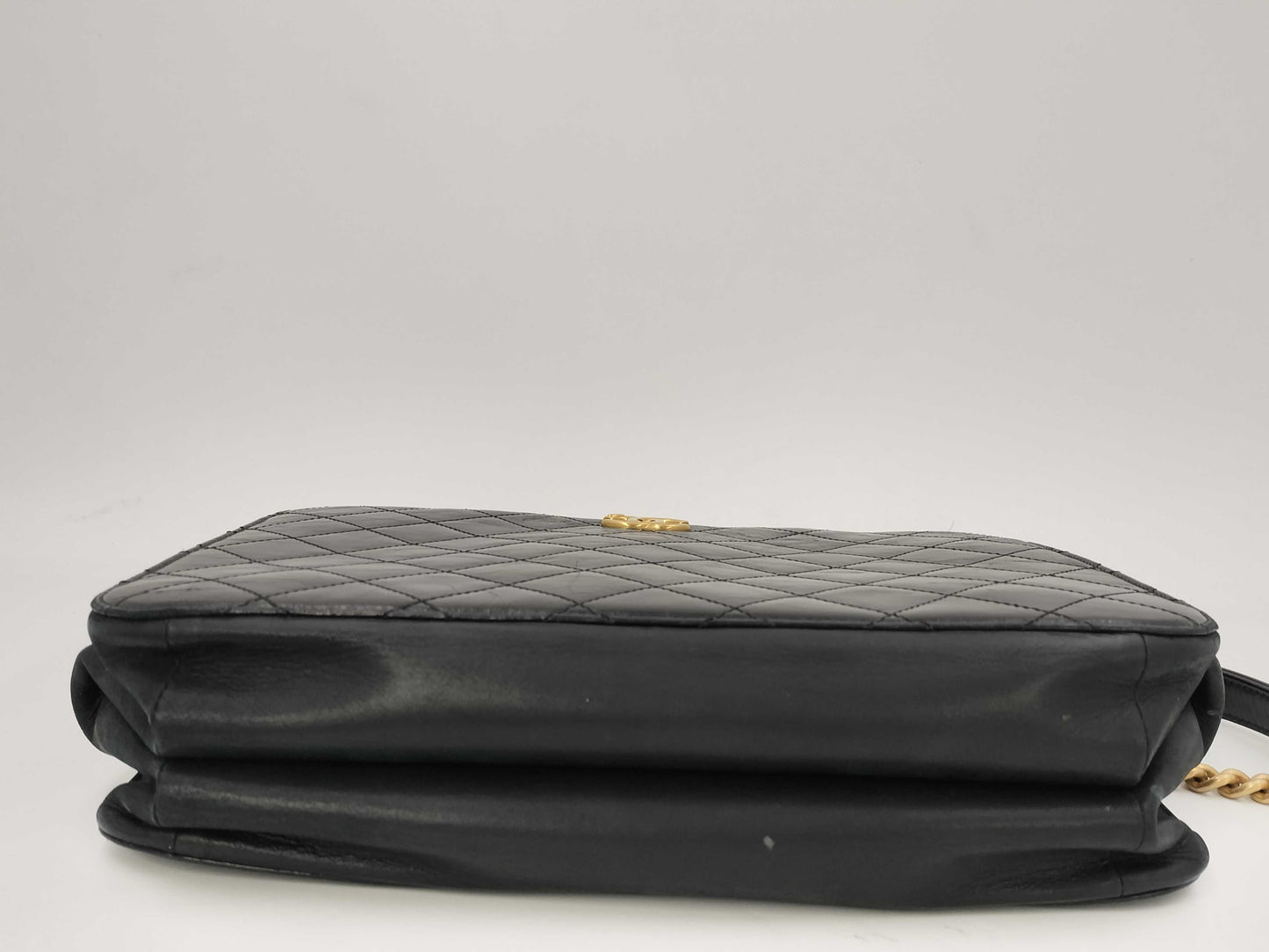 CHANEL Leather Matlassse 2-Way Handbag GD Hardware Black with Strap and Storage Bag Seal 23772512 Shoulder Bag