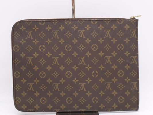 LOUIS VUITTON M53456 Monogram Poche Document Old Model Clutch Bag