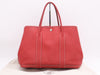 HERMES Negonda Garden Party PM Rouge Tote Bag with Dust Bag, Stamped with P