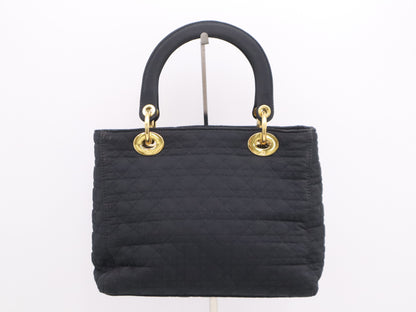 Dior Canage Lady Dior Handbag Black GD Hardware Handbag