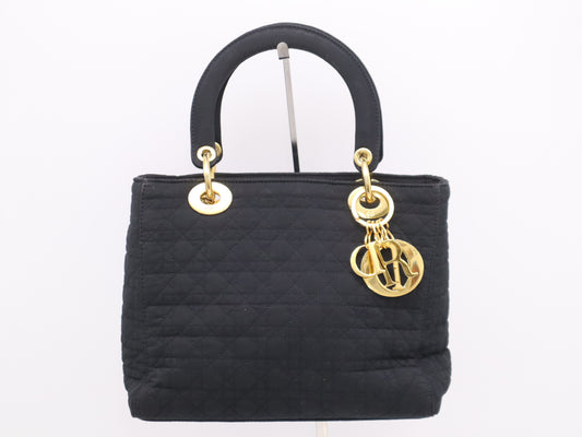 Dior Canage Lady Dior Handbag Black GD Hardware Handbag