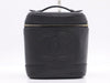 CHANEL? Caviar Skin Coco Mark Vanity Bag Black Handbag