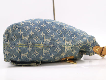 LOUIS VUITTON M95048 Denim Buggy GM Blue Shoulder Bag
