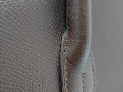 HERMES Birkin 30 Handbag, □D Stamp, Epson, Gold Hardware, Brown, Cloche, Cadena, 2 Keys, Box Included