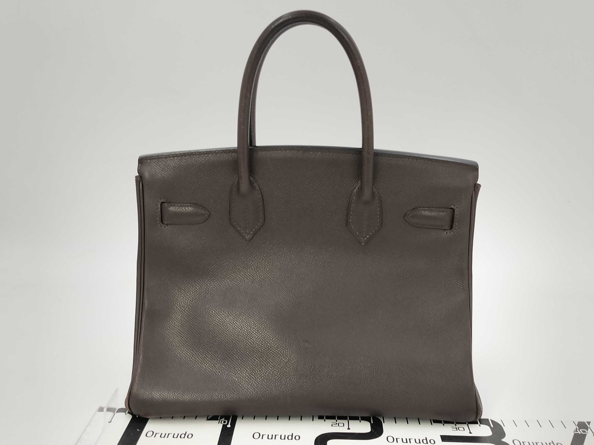 HERMES Birkin 30 Handbag ○ Z Engraved Vo Epson Gold Hardware Brown Crochet Key x2 Handbag with Storage Bag