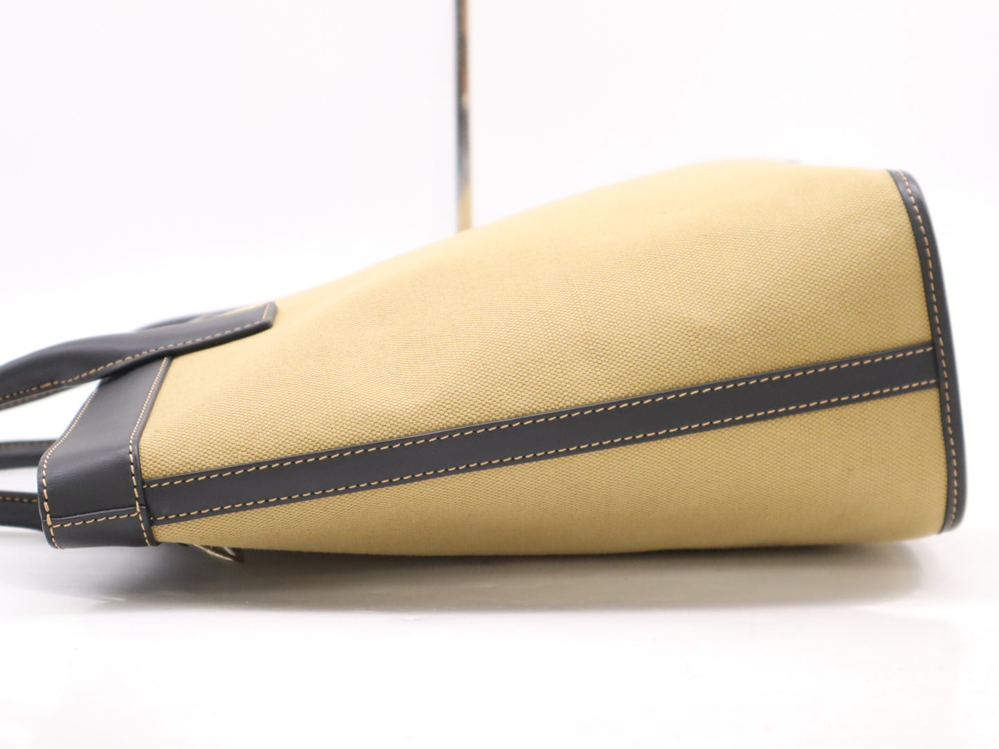 Berluti Canvas/Leather Forever Lodge Yellow/Black Tote Bag