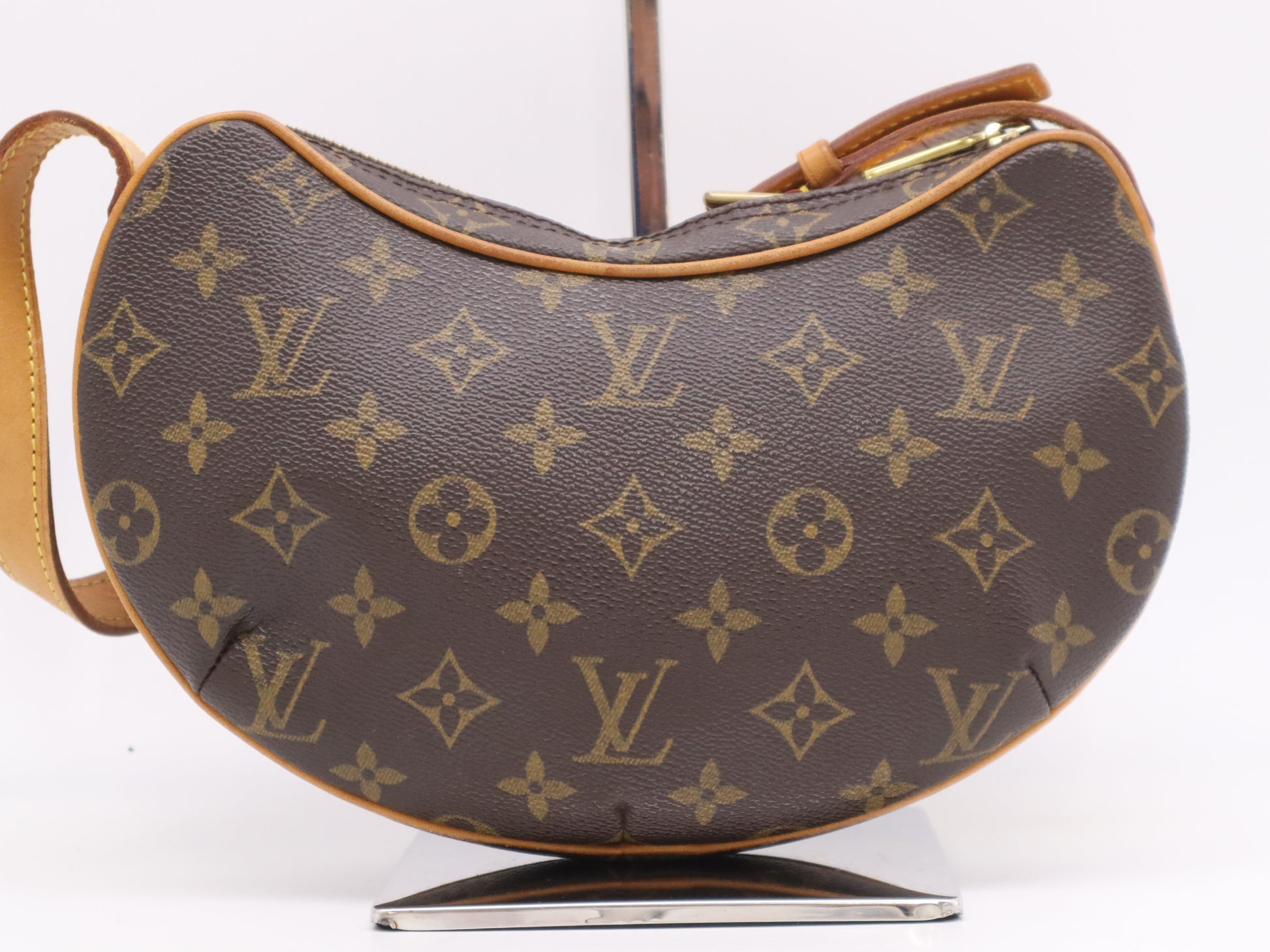 LOUIS VUITTON M51510 Monogram Pochette Croissant Handbag with Dust Bag