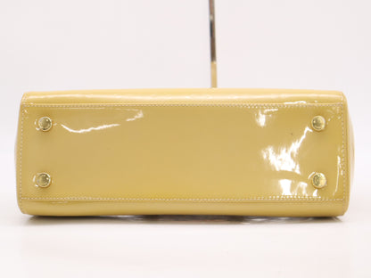 LOUIS VUITTON M90108 Monogram Vernis Blair MM Citrine Handbag