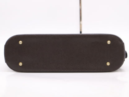 BURBERRY Canvas x Leather Nova Check Shoulder Bag Beige Brown GD Hardware with Charm Shoulder Bag