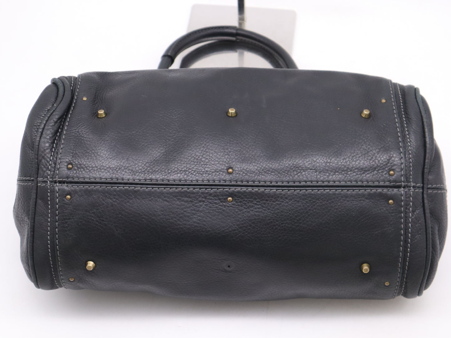 chloe Leather Paddington Black Padlock Key Handbag