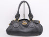 chloe Leather Paddington Black Padlock Key Handbag