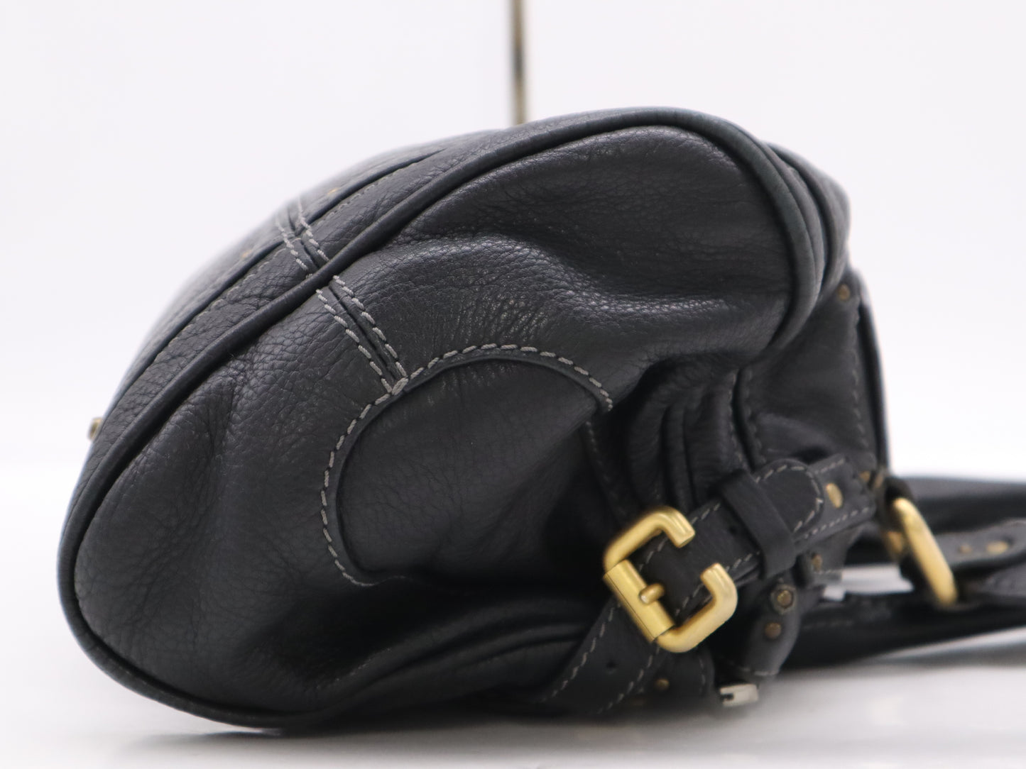 chloe Leather Paddington Black Padlock Key Handbag