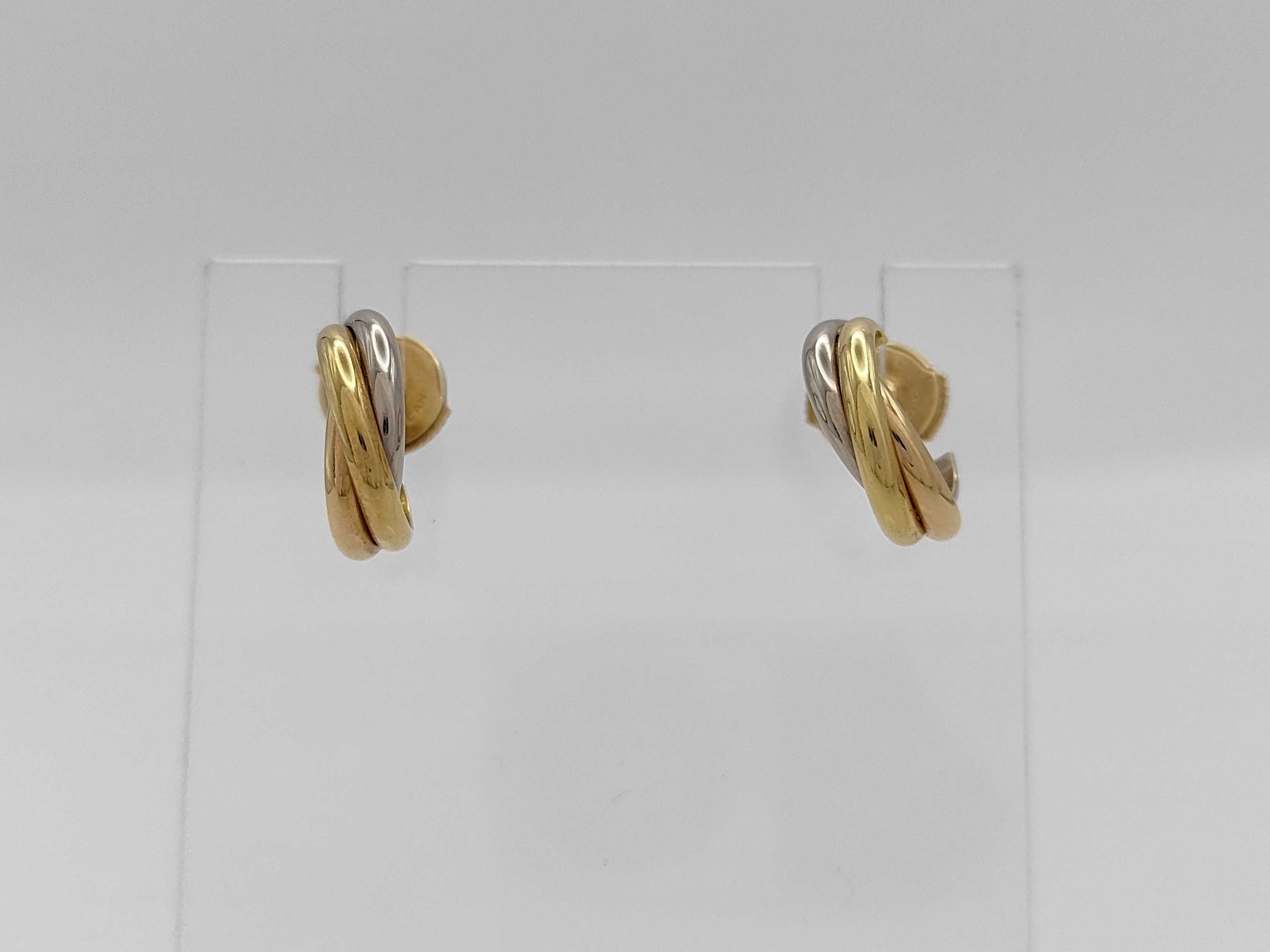 Cartier Trinity Three Collar 750 4.3g Earrings 
