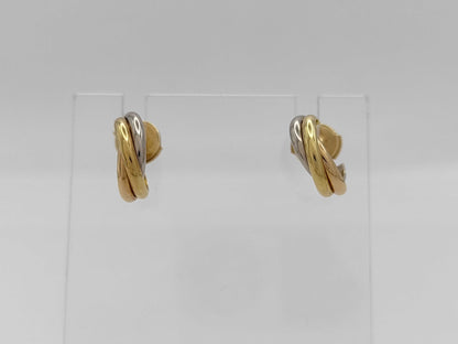 Cartier Trinity Three Collar 750 4.3g Earrings 