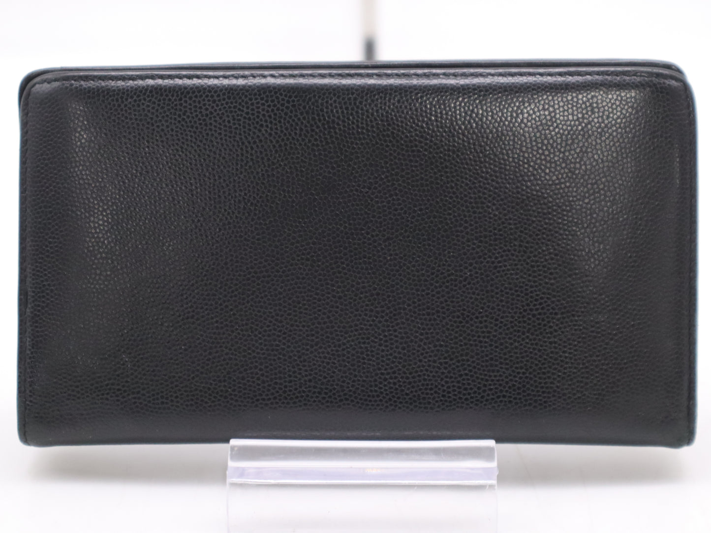 CHANEL Caviar Skin Bi-Fold Long Wallet Black with Box Card Seal 13424865 Wallet
