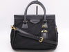 PRADA Tesuto/Leather 2-Way Bag Black GD Fittings with Shoulder Strap & Name Tag White Tag 110 Shoulder Bag