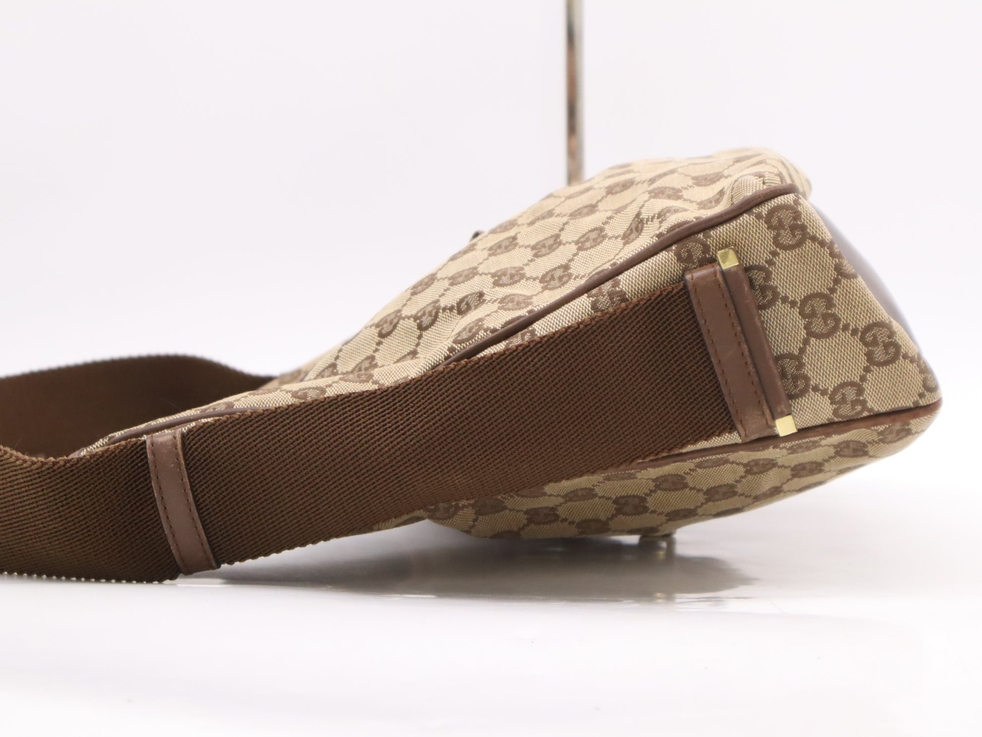 GUCCI 92735 GG Canvas One Shoulder Bag Beige Brown Shoulder Bag