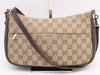 GUCCI 001/3865GG Canvas Shoulder Bag Beige Brown Shoulder Bag