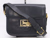CELINE Leather Gold Carriage Shoulder Bag Navy GD Hardware Shoulder Bag