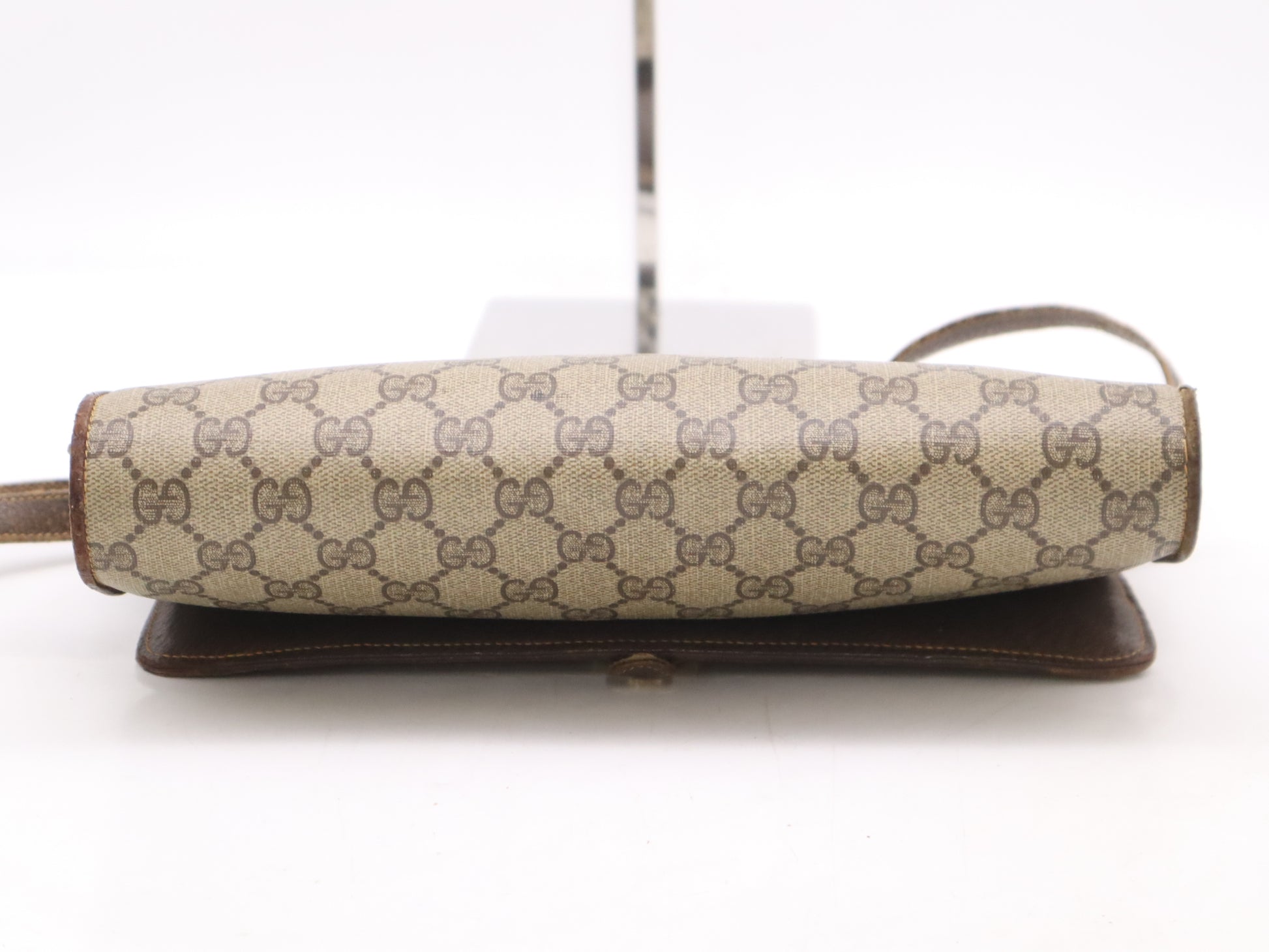 GUCCI GG Supreme Shoulder Bag Beige Brown Shoulder Bag